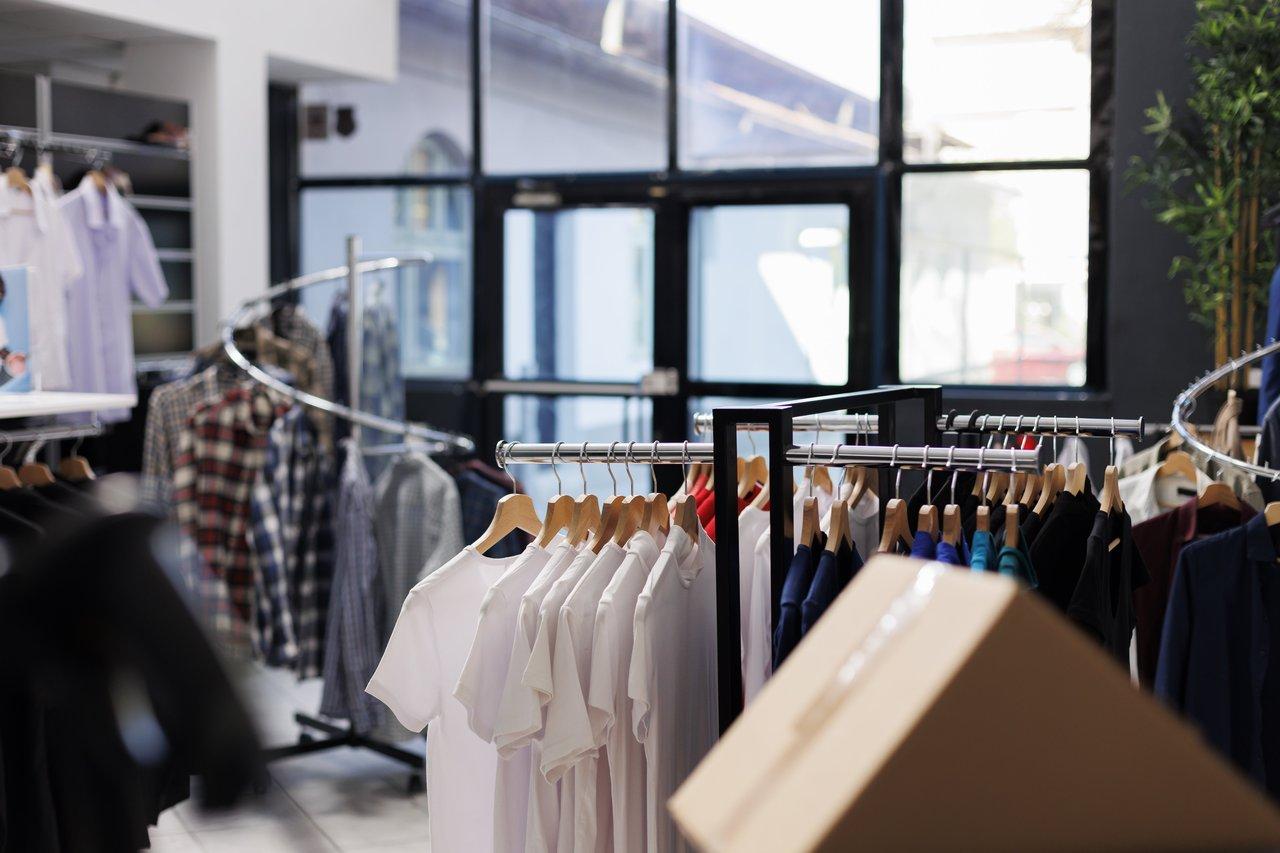 Un showroom moderne de commerce de proximité intégrant espace digital et zone de click & collect pour s’adapter aux nouveaux usages.